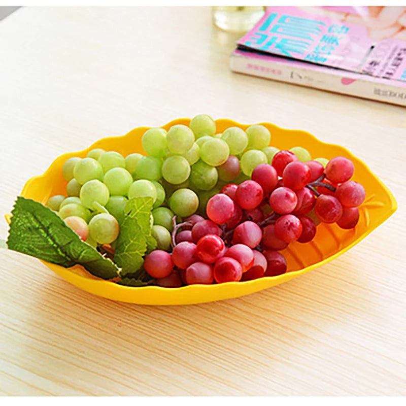 1PC Plastic Leave Shape Tray